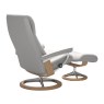 Stressless View Medium Chair & Stool Signature Base Stressless View Medium Chair & Stool Signature Base