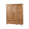 Hemingford Bedroom Triple Wardrobe With Drawers