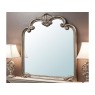 Shenstone Silver Mirror 41 x 45,Stately, shaped over-mantle mirror Lightly aged silver leafed fin