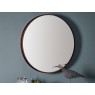 Thaine Mirror 33,Sleek and stylish mirror Metal frame Aged bronze finish 33 diameter