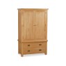 Fairfax Bedroom Oak Gents 3 Drawer Wardrobe