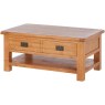 Fairfax Oak Large Coffee Table With Shelf