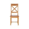 Fairfax Oak Cross Back Chair - Wooden Seat Fairfax Oak Cross Back Chair - Wooden Seat