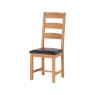 Fairfax Oak Ladder Back Chair - PU Seat Fairfax Oak Ladder Back Chair - PU Seat