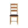 Fairfax Oak Ladder Back Chair - PU Seat Fairfax Oak Ladder Back Chair - PU Seat