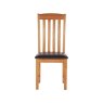 Fairfax Oak Slat Back Chair - PU Seat Fairfax Oak Slat Back Chair - PU Seat