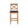 Fairfax Oak Barstool with Black Seat Pad Fairfax Oak Barstool with Black Seat Pad