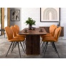 Crosby Walnut Dining Oval Dining Table