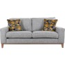 Charlotte 3 Seater Sofa in Silver Plain Charlotte 3 Seater Sofa in Silver Plain