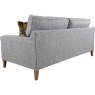 Charlotte 3 Seater Sofa in Silver Plain Charlotte 3 Seater Sofa in Silver Plain