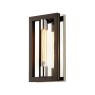 Enigma Bronze and Stainless 1 Light Wall Sconce