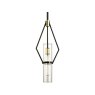 Raef Bronze and Brass 1 Light Mini Pendant