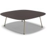 Natuzzi Editions Low Square Central Coffee Table - Brown Ash