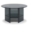 Natuzzi Editions Pepe Round Coffee Smoke Glass Table