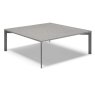 Natuzzi Editions Wire Square Coffee Table - Ceramica White/Anthracite