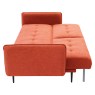 Franco 3 Seater Orange Sofa Bed Franco 3 Seater Orange Sofa Bed