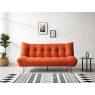 Marcello 3 Seater Orange Sofa Bed Marcello 3 Seater Orange Sofa Bed