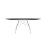 Glossy by Antonio Citterio Black Oval Table