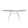 Glossy by Antonio Citterio Oval Black Glass Table Glossy by Antonio Citterio Oval Black Glass Table