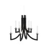 Khan by Philippe Starck Black Chandelier