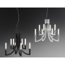 Khan by Philippe Starck Black Chandelier Khan by Philippe Starck Black Chandelier