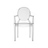 Louis Ghost by Philippe Starck Light Smoke Chair Louis Ghost by Philippe Starck Light Smoke Chair