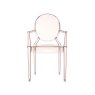 Louis Ghost by Philippe Starck Orange Sunset Chair Louis Ghost by Philippe Starck Orange Sunset Chair