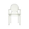 Louis Ghost by Philippe Starck Crystal Green Chair