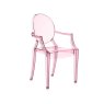 Kartell LouLou Ghost by Philippe Starck Transparent Pink Child Chair Kartell LouLou Ghost by Philippe Starck Transparent Pink Child Chair