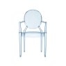 LouLou Ghost by Philippe Starck Transparent Blue Child Chair