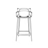 Masters by Phillippe Starck Stool H.65 Chrome Metallic