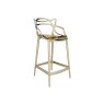 Masters by Phillippe Starck Stool H.65 Gold Metallic Masters by Phillippe Starck Stool H.65 Gold Metallic