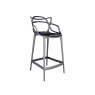 Masters by Phillippe Starck Stool H.65 Titanium Metallic Masters by Phillippe Starck Stool H.65 Titanium Metallic