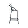 Masters by Phillippe Starck Stool H.65 Titanium Metallic Masters by Phillippe Starck Stool H.65 Titanium Metallic