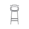 Masters by Phillippe Starck Stool H.65 Titanium Metallic Masters by Phillippe Starck Stool H.65 Titanium Metallic