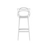 Masters by Phillippe Starck Stool H.75 White Masters by Phillippe Starck Stool H.75 White