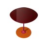 Thierry by Piero Lissoni Medium Coffee Table Bordeaux Thierry by Piero Lissoni Medium Coffee Table Bordeaux