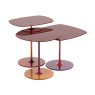 Thierry by Piero Lissoni Trio Coffee Tables Bordeaux