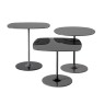 Thierry by Piero Lissoni Trio Coffee Tables Black Thierry by Piero Lissoni Trio Coffee Tables Black