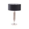 Langan Nickel Table Lamp with Black Shade