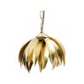 Polished Brass Palm Tree Pendant