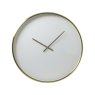 Seponi White Matt Bronze Clock