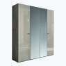 Alf Italia Cyndia Bedroom 4 Door Wardrobe With Mirror