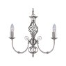 Zanzibar Satin Silver 3 Light Fitting