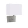 Bedroom Satin Silver Wall Light