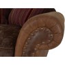 Carnegie 4 Seater Leather & Fabric Pillow Back Sofa - Split Carnegie 4 Seater Leather & Fabric Pillow Back Sofa - Split