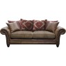 Carnegie 3 Seater Leather & Fabric Pillow Back Sofa Carnegie 3 Seater Leather & Fabric Pillow Back Sofa