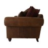 Carnegie 3 Seater Leather & Fabric Pillow Back Sofa Carnegie 3 Seater Leather & Fabric Pillow Back Sofa