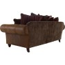 Carnegie 3 Seater Leather & Fabric Pillow Back Sofa Carnegie 3 Seater Leather & Fabric Pillow Back Sofa