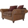 Carnegie Leather & Fabric Pillow Back Snuggler Chair Carnegie Leather & Fabric Pillow Back Snuggler Chair